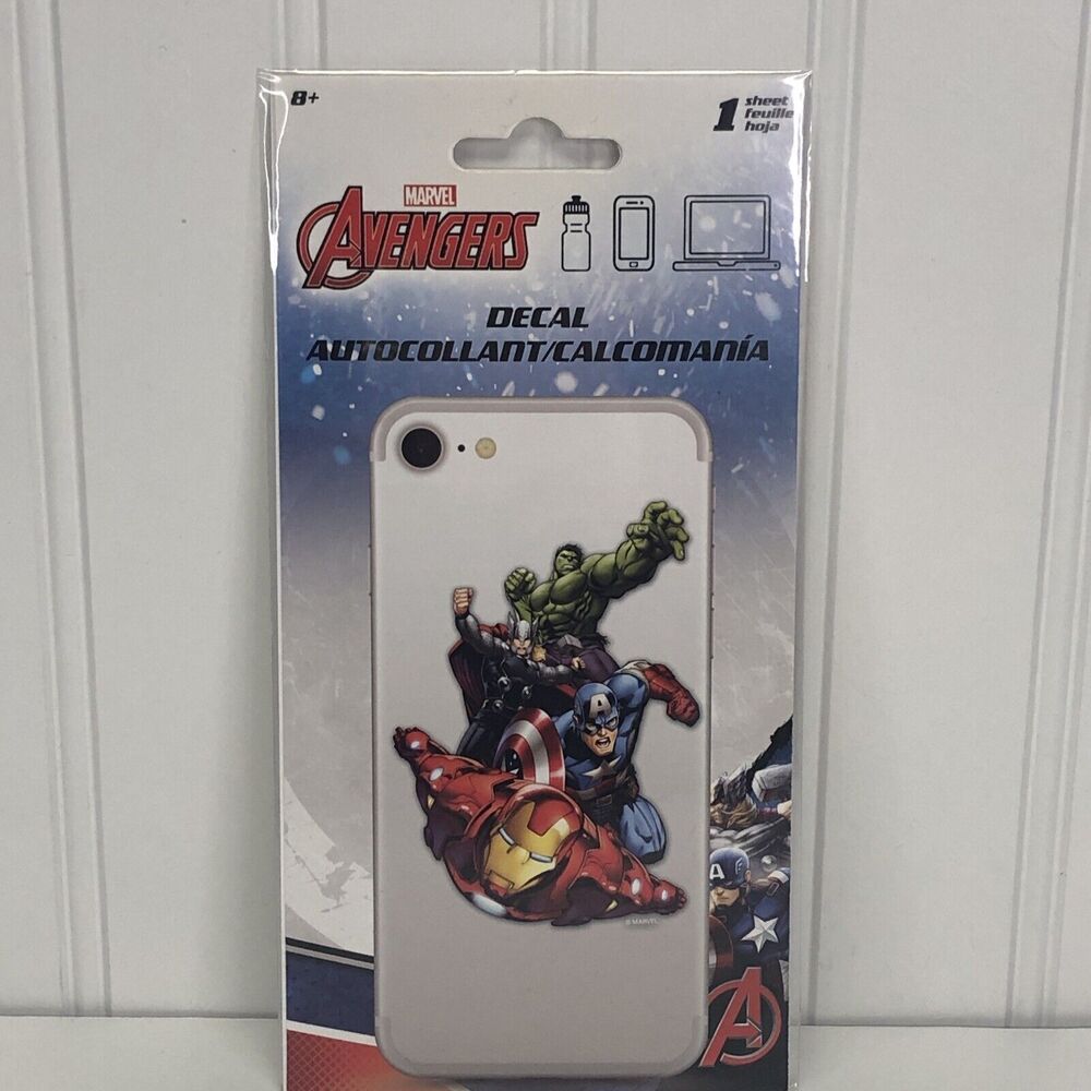 Marvel Avengers Phone Decal Sticker Captain America Hulk Ironman Thor New Sealed